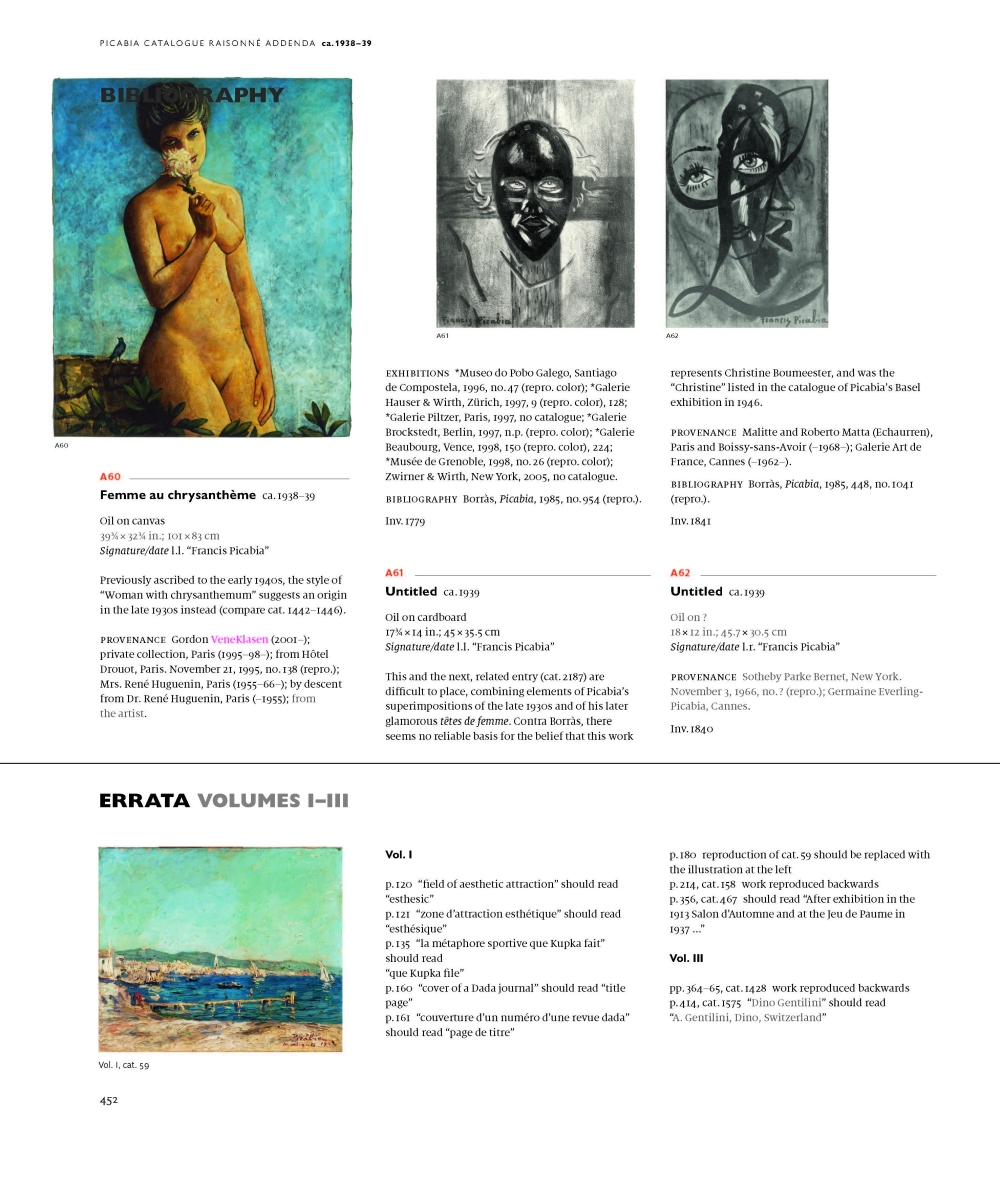 Francis Picabia. Catalogue Raisonné Vol IV. 1940 – 1953